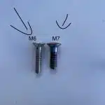 M7 vs M6 screws